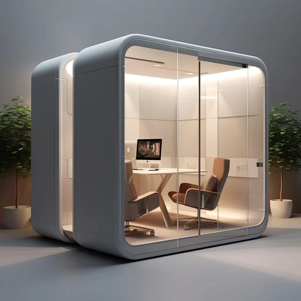 What are the functions and needs of soundproof cabins in offices?